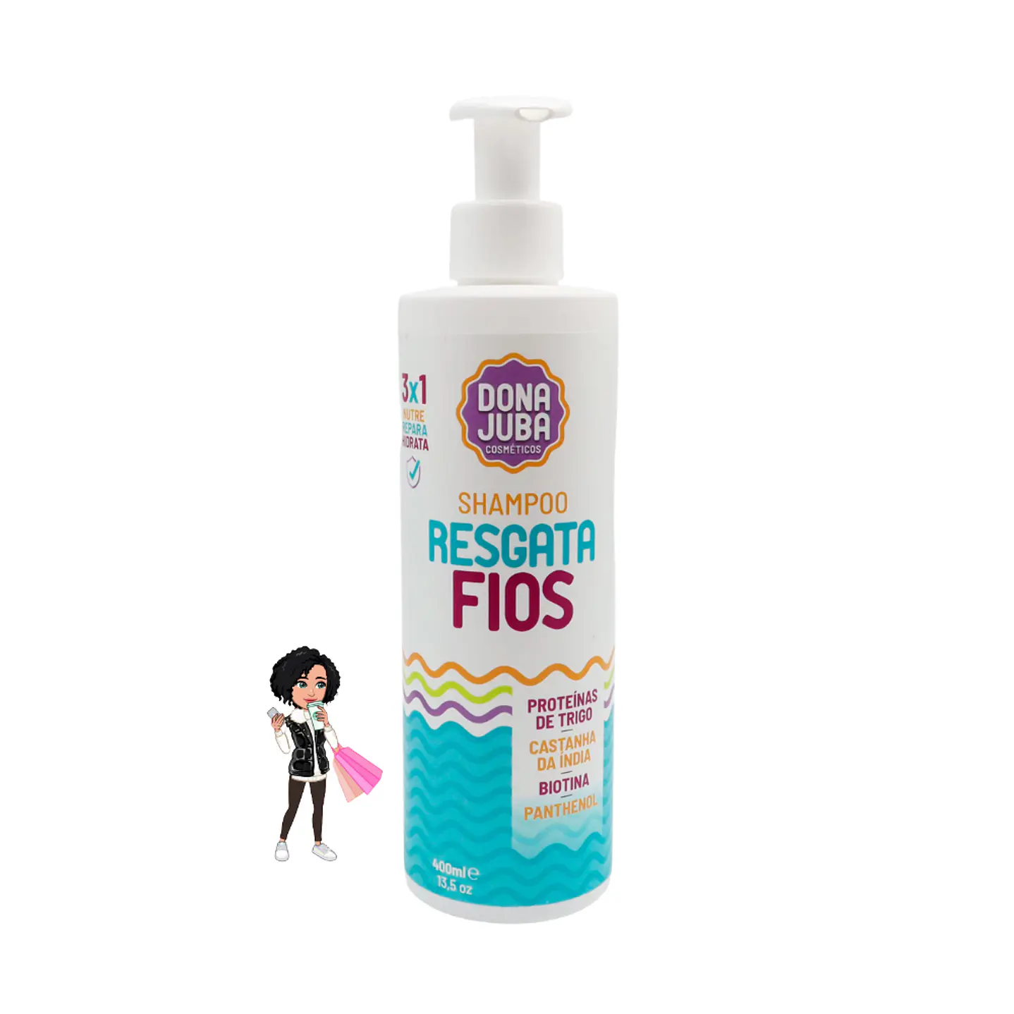 ✅Champô resgate dona juba 400ml