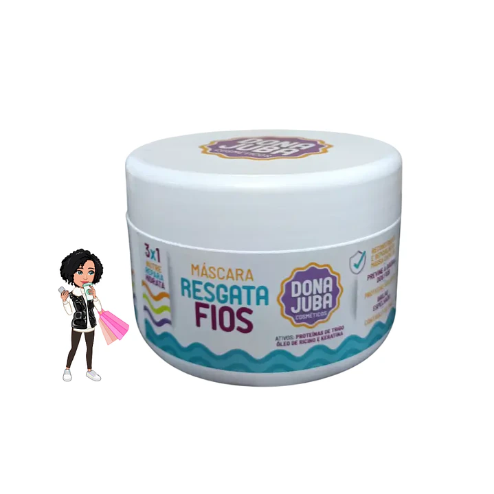 ✅Máscara resgata fios dona juba 500ml