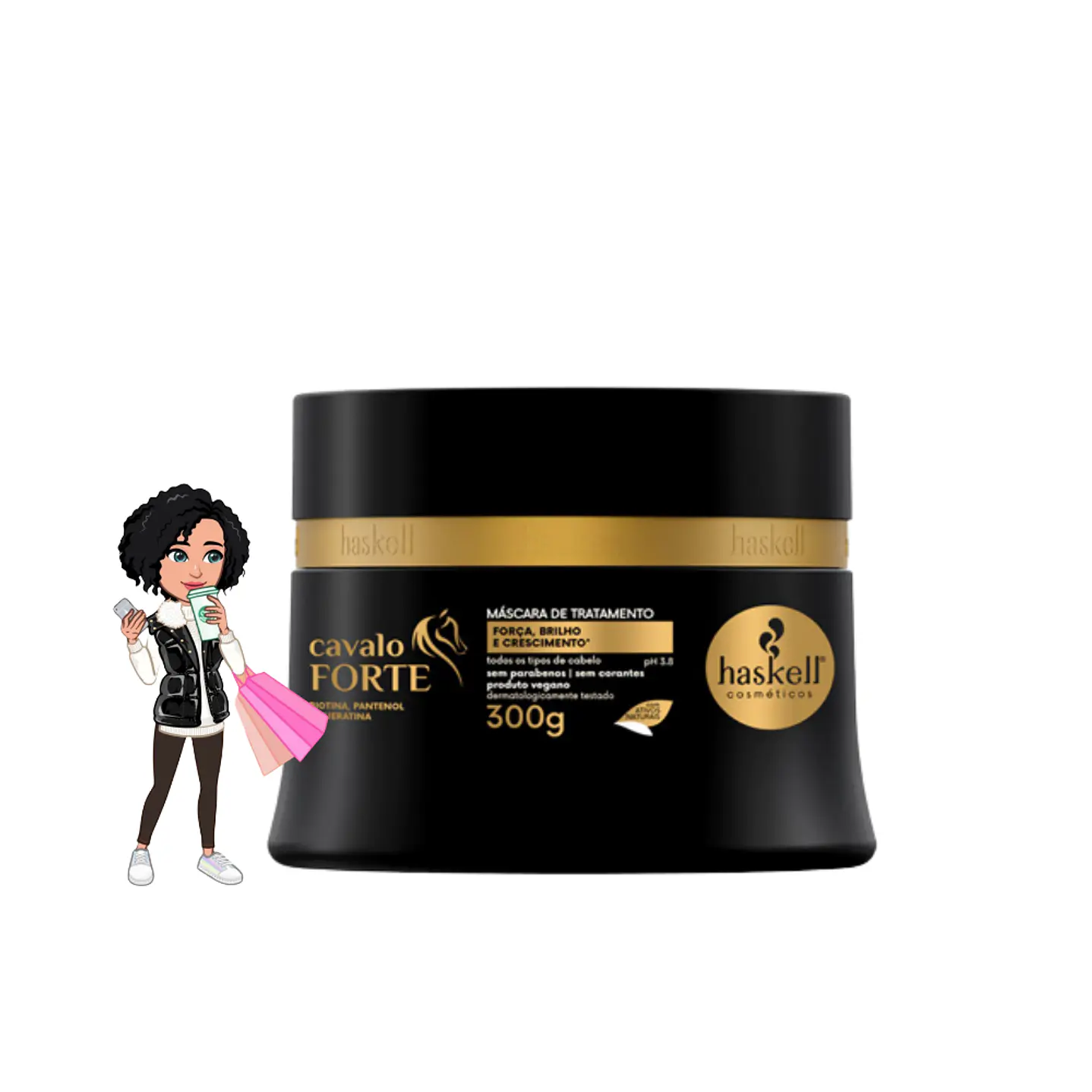✅Máscara de Tratamento Cavalo Forte (300g)