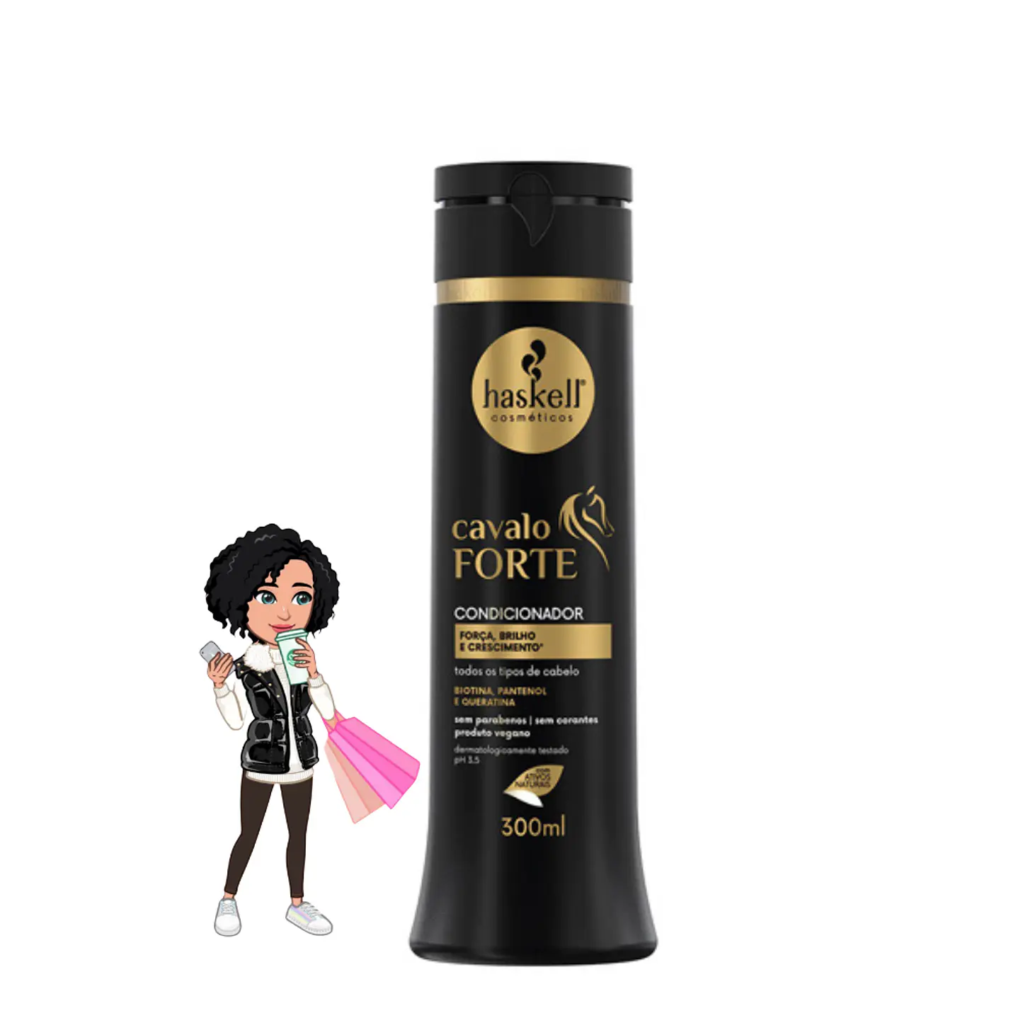 ✅Condicionador Haskell Cavalo Forte – 300ml