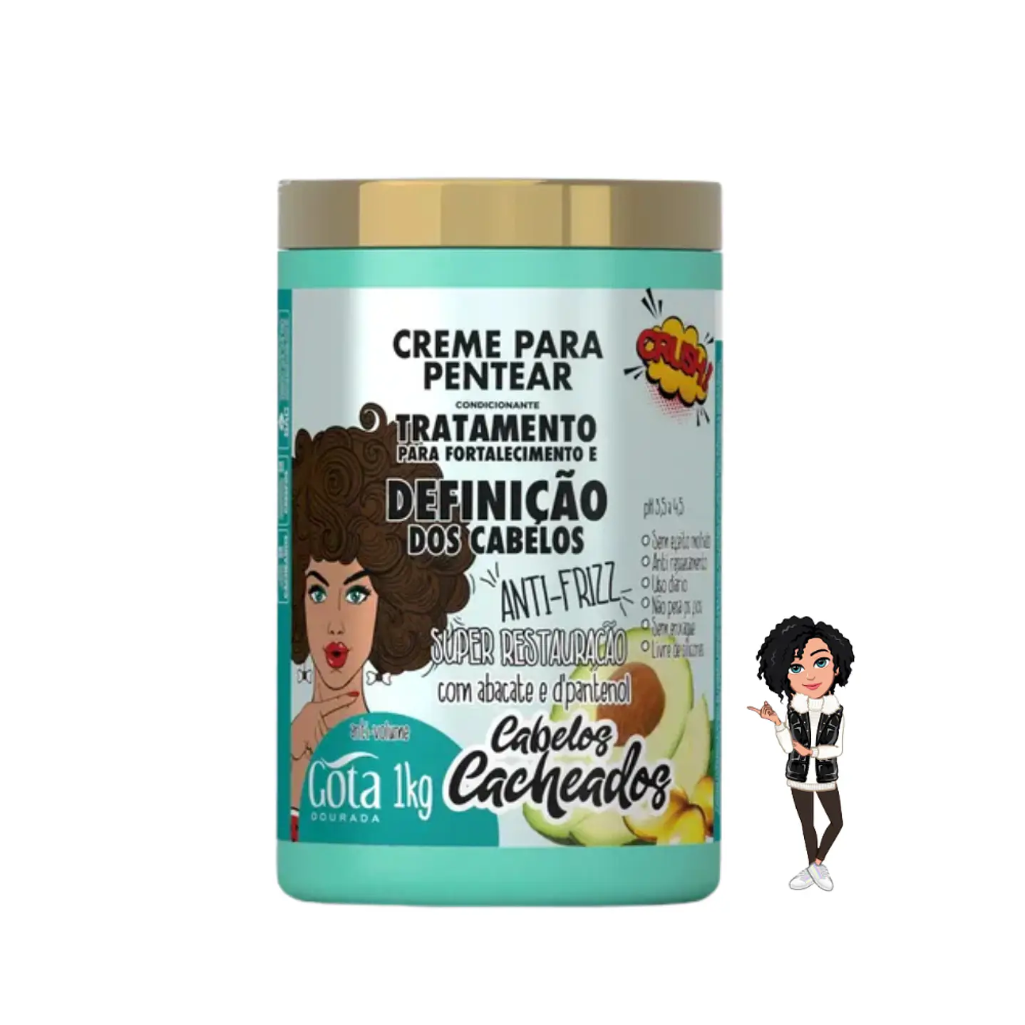 ✅Máscara de Hidratação Definição dos Cabelos (1kg)
