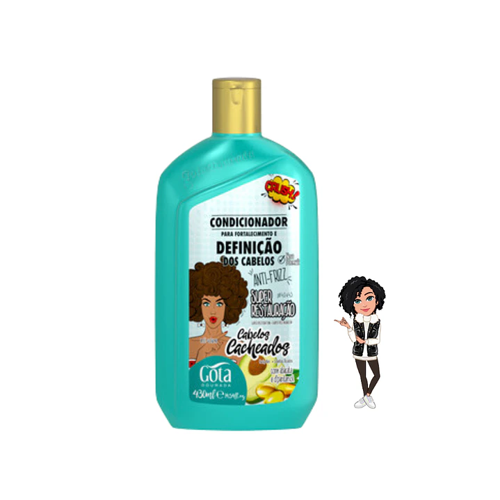 ✅Condicionador Definição dos Cabelos (430ml) - Gota Dourada
