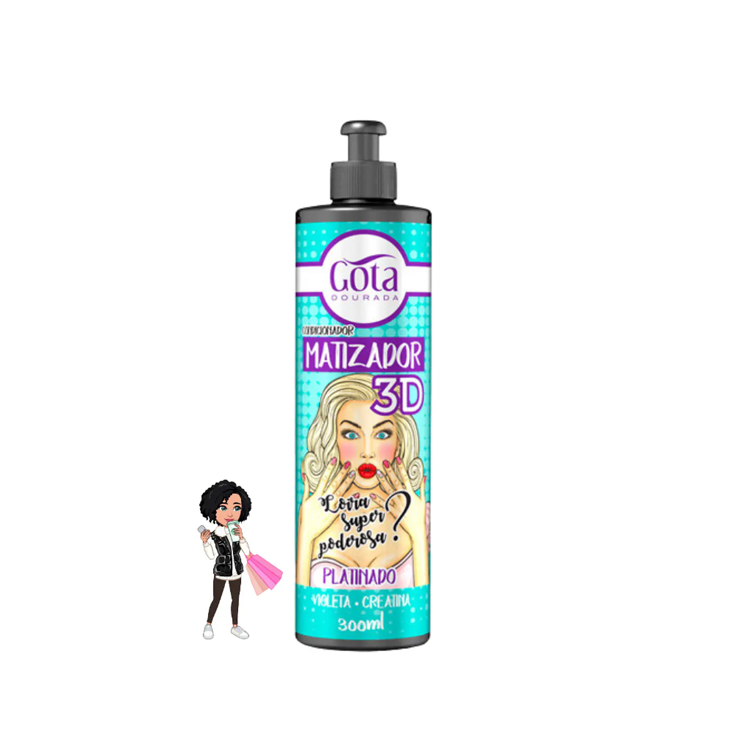 Máscara Matizadora Platinado – Gota Dourada