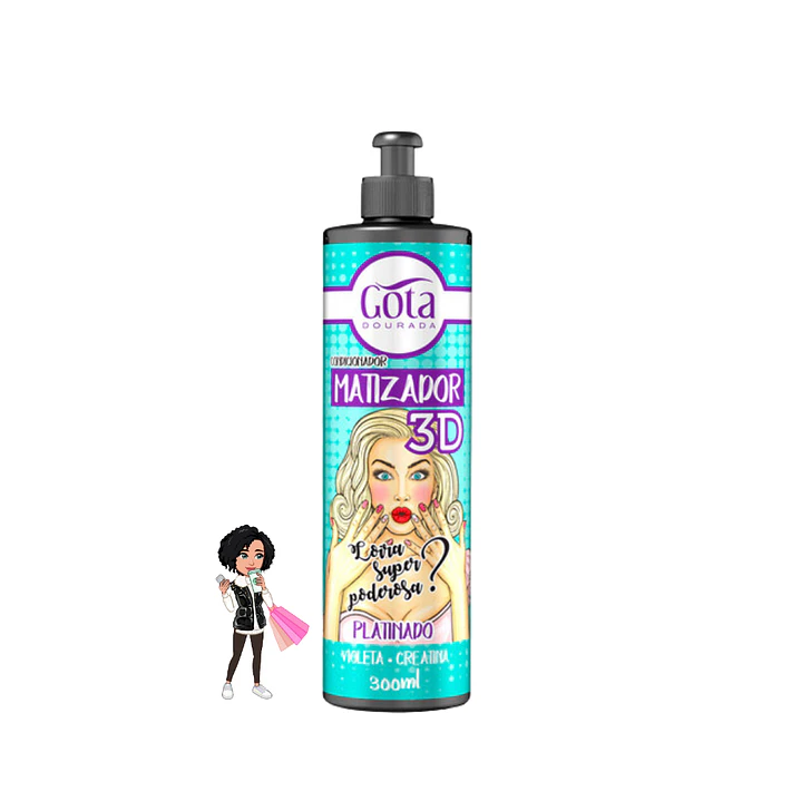 Máscara Matizadora Platinado – Gota Dourada