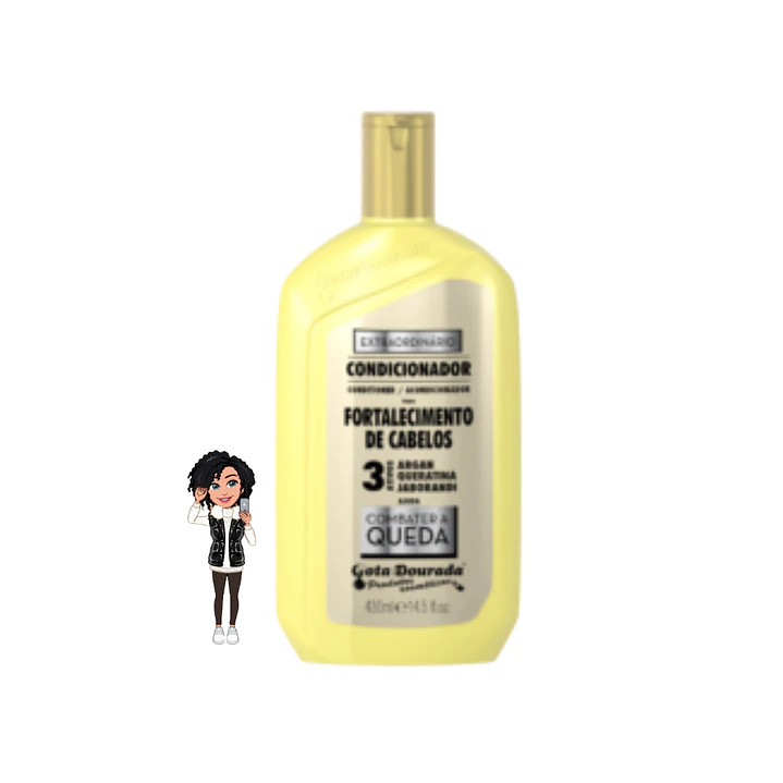 Condicionador Fortalecedor de Cabelos – Gota Dourada 💛