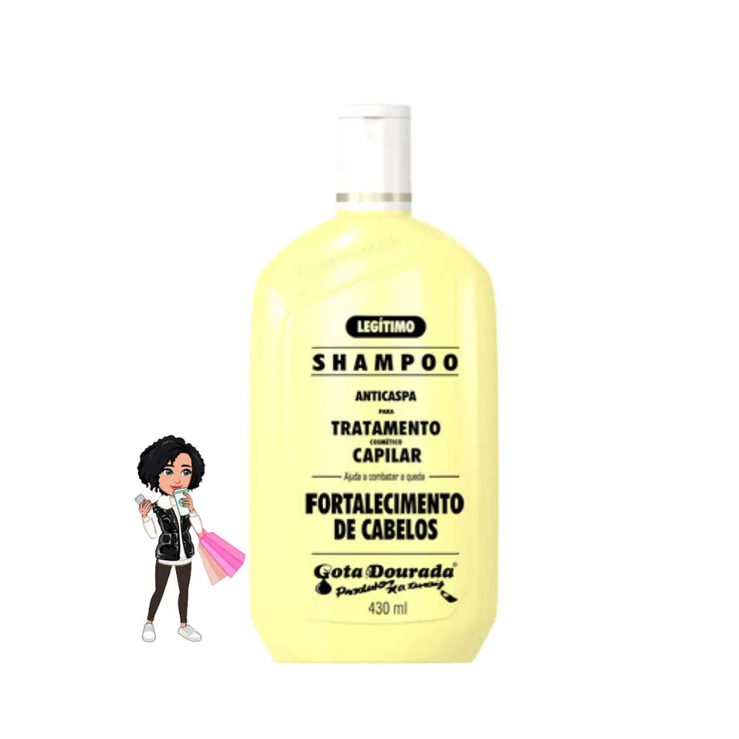 ✅Champô fortalecimento Anti-caspa 430ml