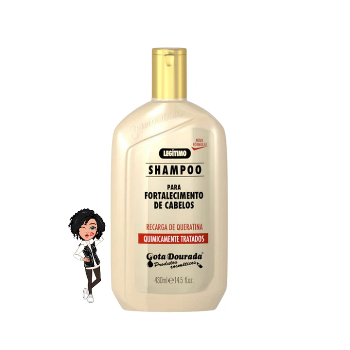 ✅Champô Recarga Queratina 430ml Gota dourada 