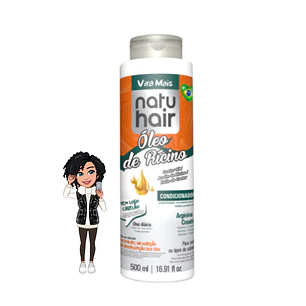 ✅Condicionador Rícino -Nutrição 500ml Natuhair 