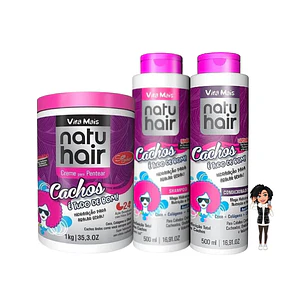 ✅Kit NatuHair Cachos é Tudo de Bom