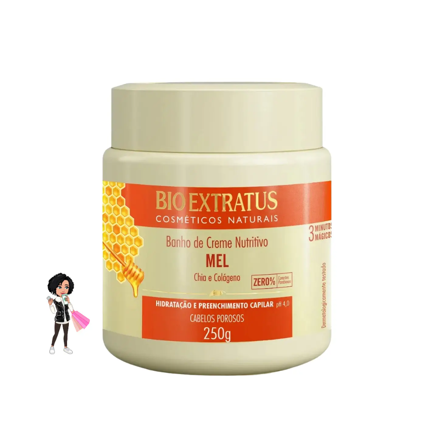 ✅Banho de Creme Bio Extratus Mel – Hidratação e Nutrição 250g