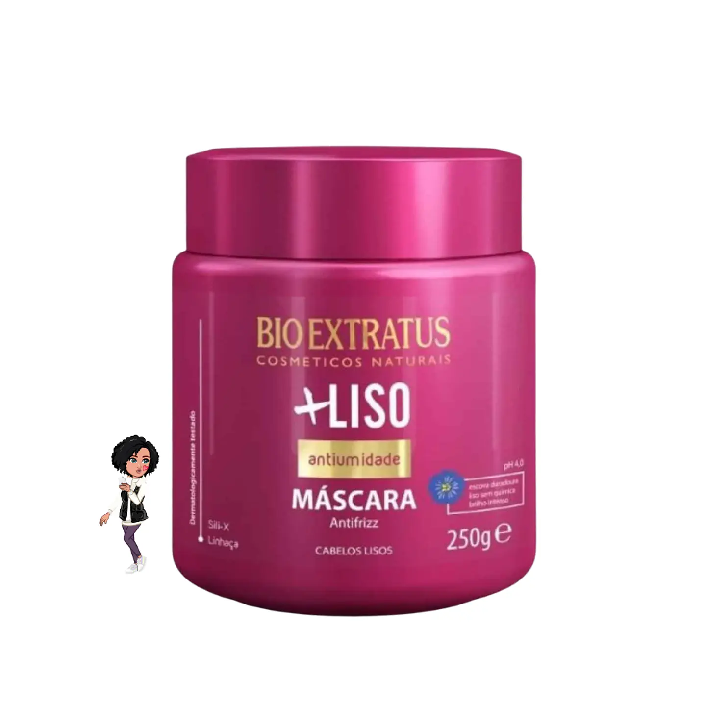 Máscara Capilar Bio Extratus +Liso Straight 250g