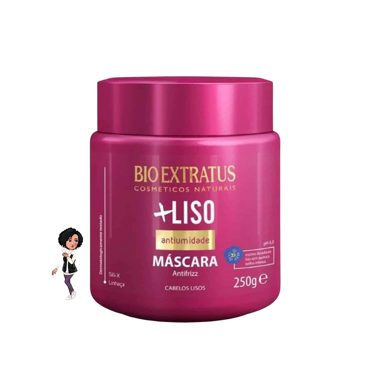 Máscara Capilar Bio Extratus +Liso Straight 250g