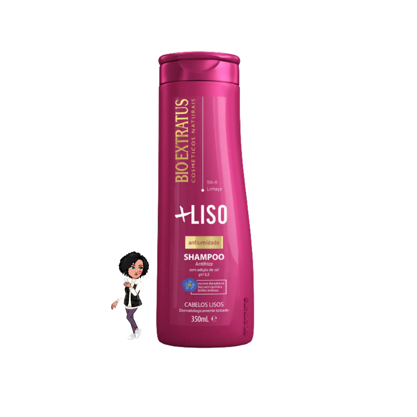 Shampoo Bio Extratus +Liso Straight - 350ml