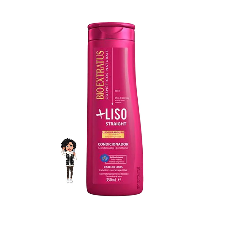 Condicionador Bio Extratus +Liso Straight 350ml