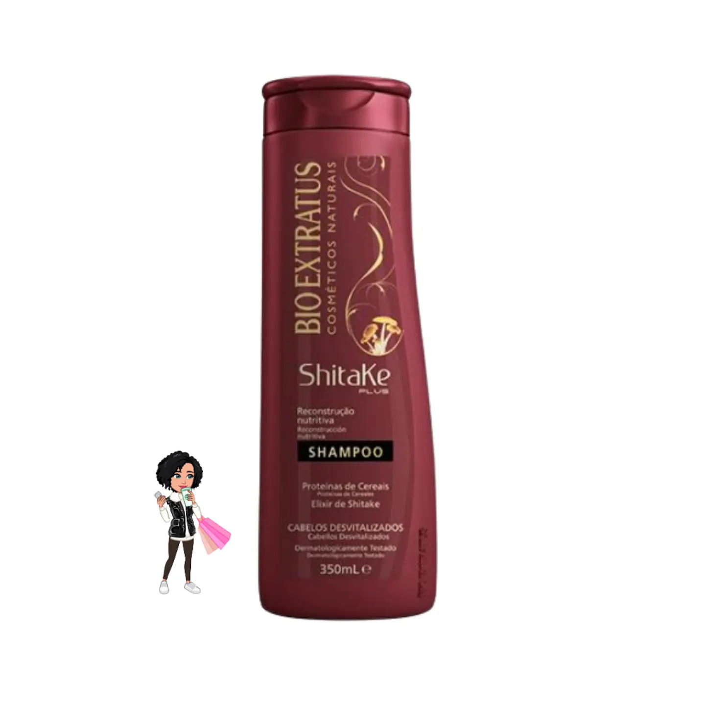 ✅Champô shitake- nutrição Bioextratus 350ml