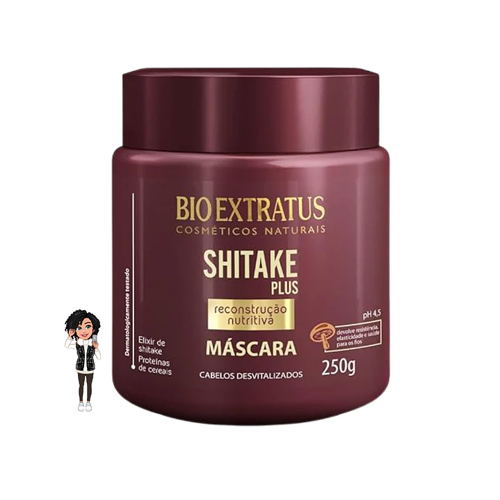 ✅Máscara shitake- nutrição Bio Extratus 250g