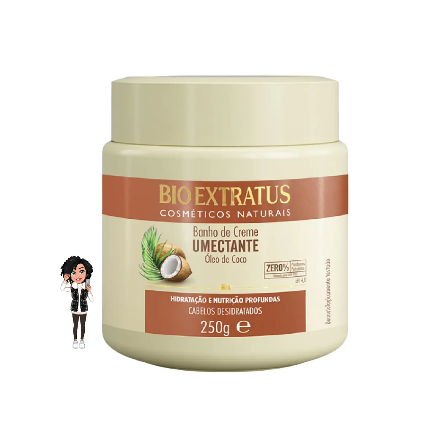 ✅Máscara coco Hidratante Bio Extratus 250g