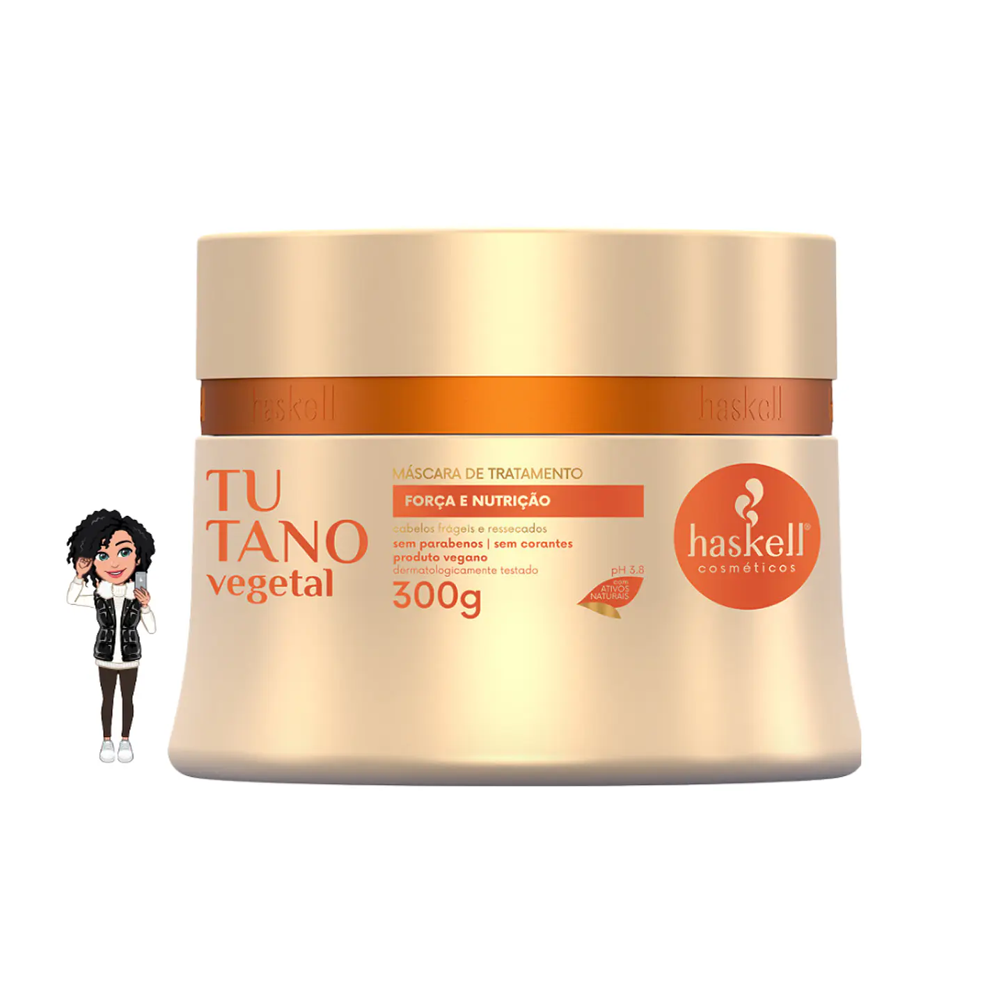✅Máscara Capilar Haskell Tutano Vegetal (300g)