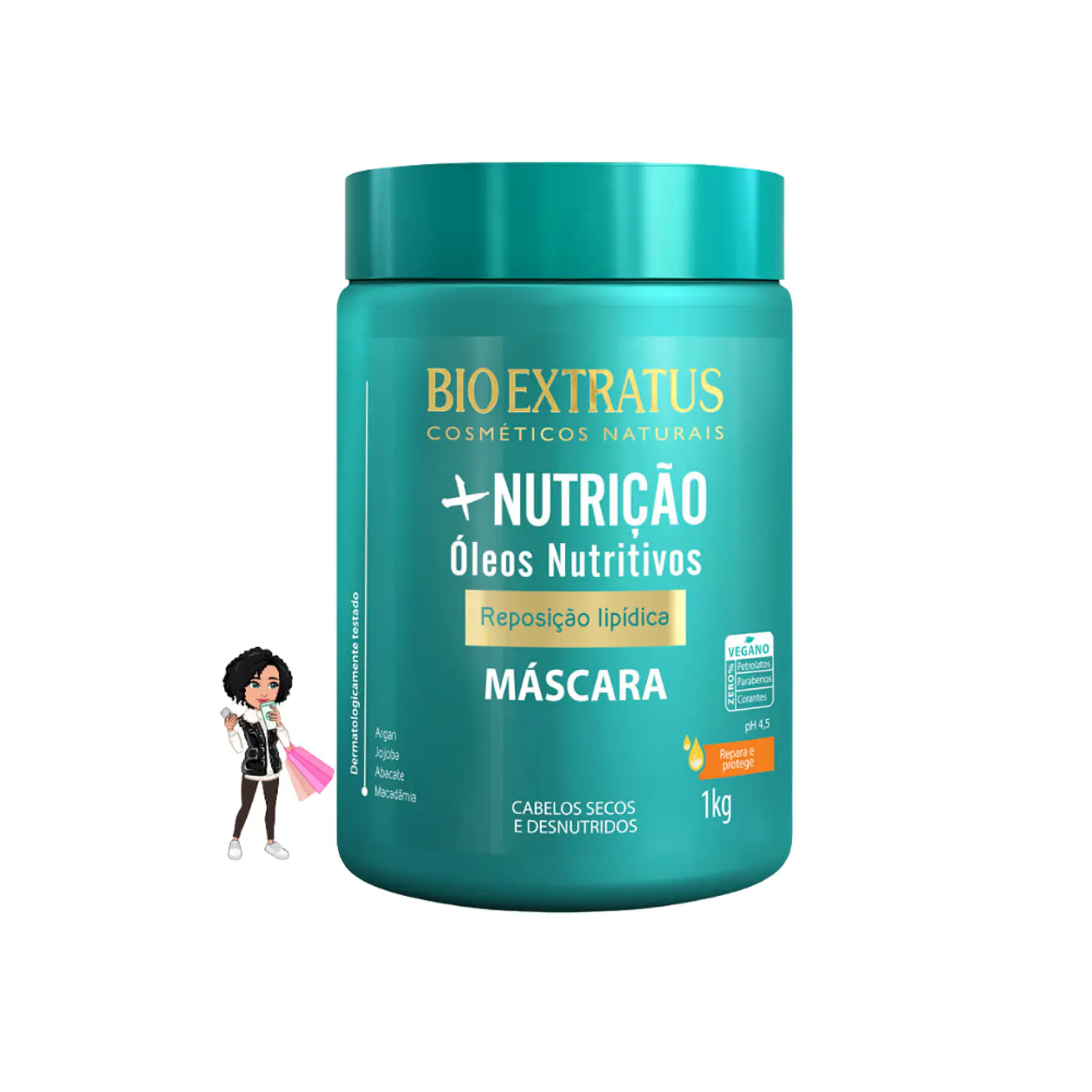 ✅Máscara nutrição intensiva Bio Extratus 1kg