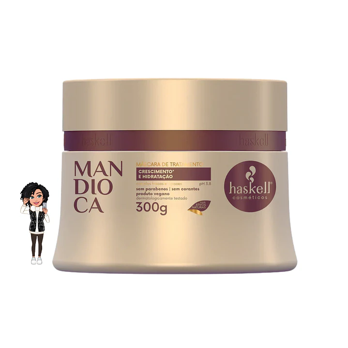 ✅Máscara mandioca -Crescimento Fortalecimento Haskell 300g