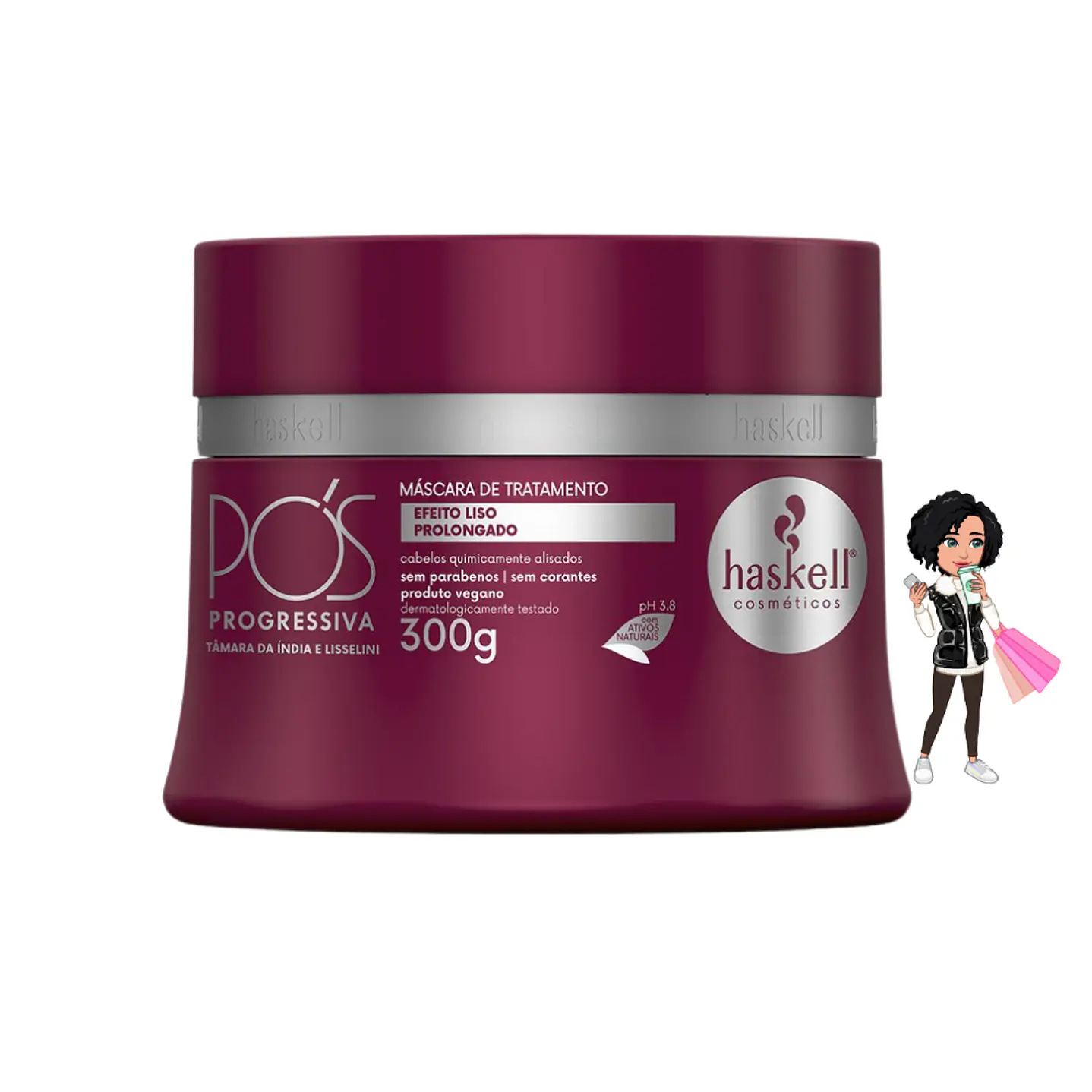 ✅Máscara Capilar Pós-Progressiva - Haskell  - 300g