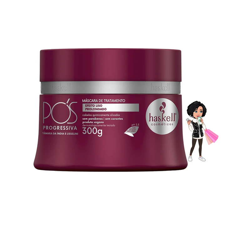 ✅Máscara Capilar Pós-Progressiva - Haskell  - 300g