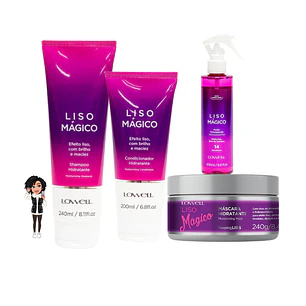 ✅Kit Lowell Mágico – Alisamento Natural e Brilho Intenso