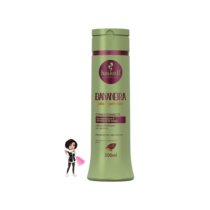 Condicionador Bananeira Pós-Química (300ml) – Restauração e Maciez