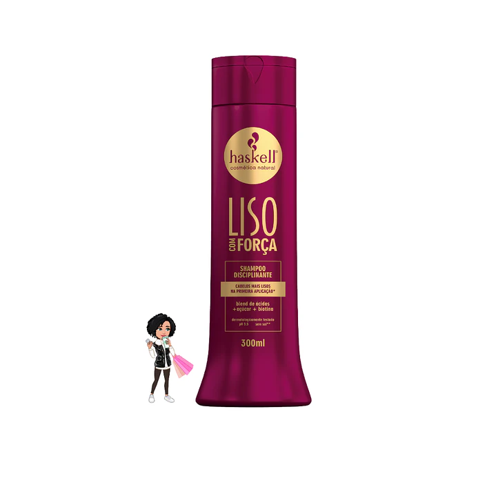✅Haskell Liso com Força Shampoo Suave - 300ml