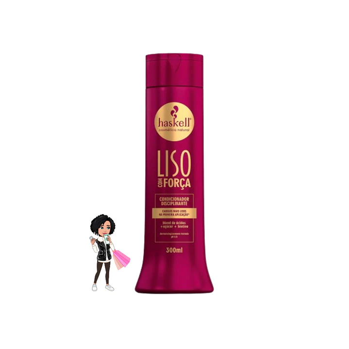✅Condicionador Liso Hidratação intensiva Haskell 300ml