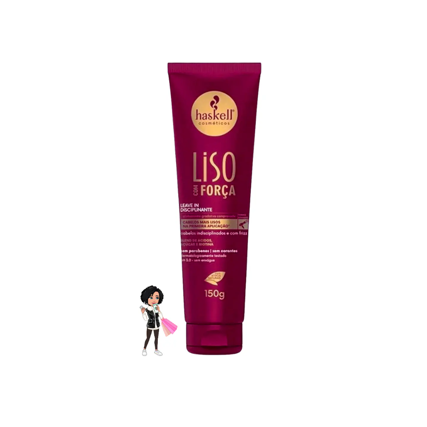 ✅Leave-in Protetor térmico Haskell 150ml