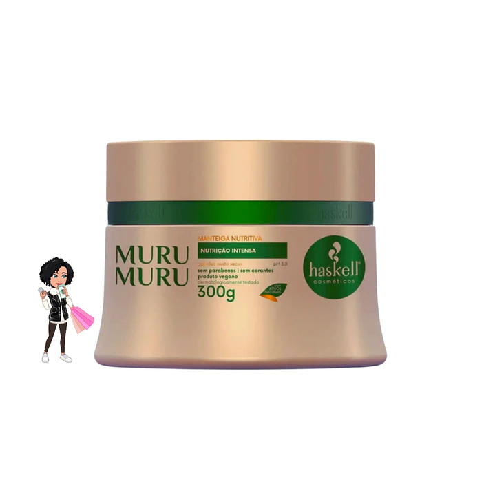 ✅Máscara Murumuru Hidratação Intensiva Haskell 300g 