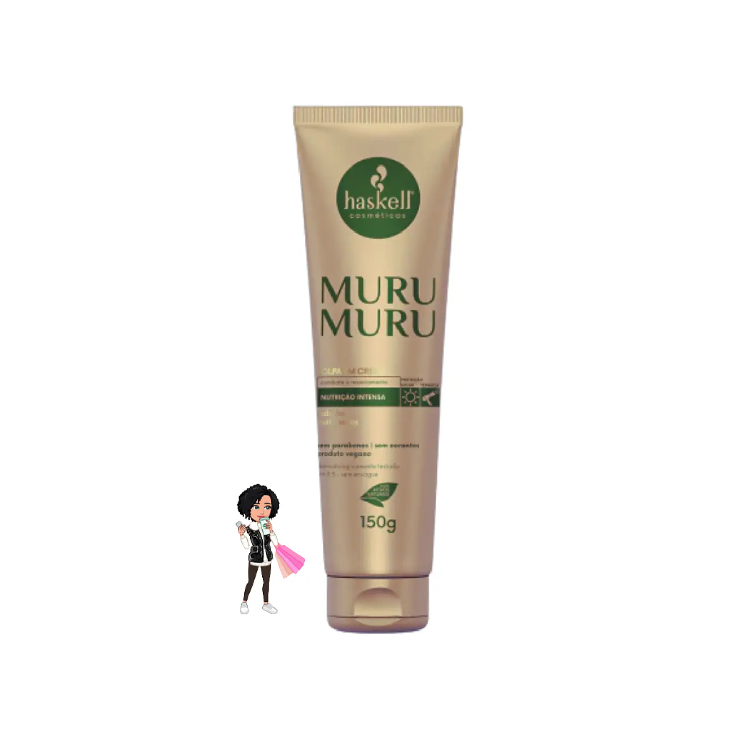 ✅Leave-in Protetor térmico e solar Haskell 150ml