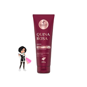 ✅Leave-in Quina Rosa Protetor térmico Haskell 150g