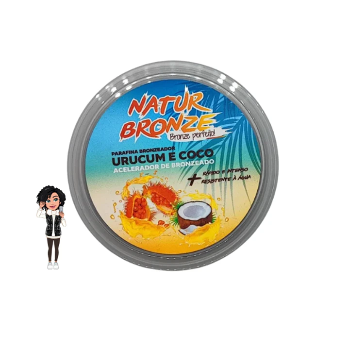 Parafina Urucum Coco Natur Bronze 150g