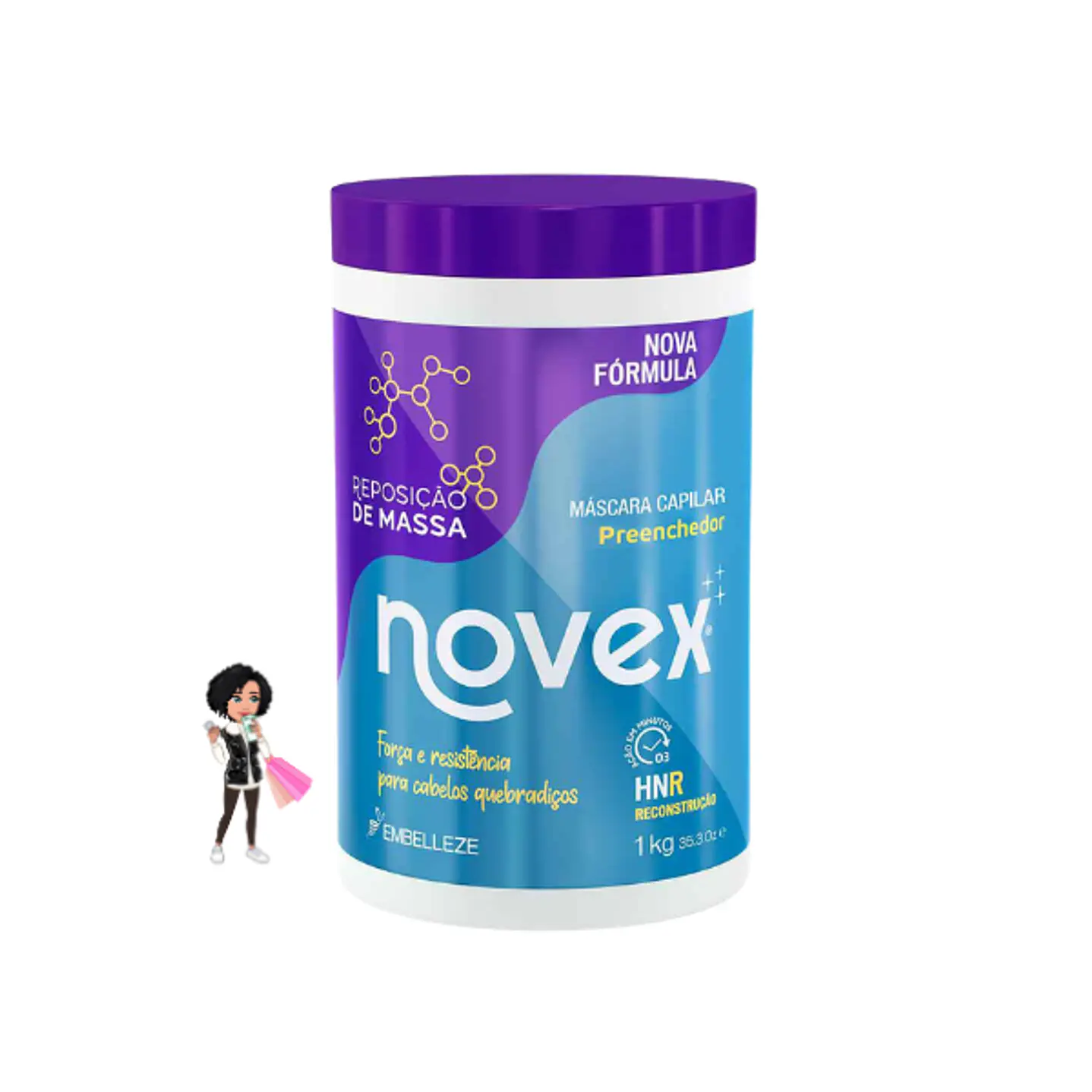 ✅Máscara Reposição de Massa Novex 1kg 