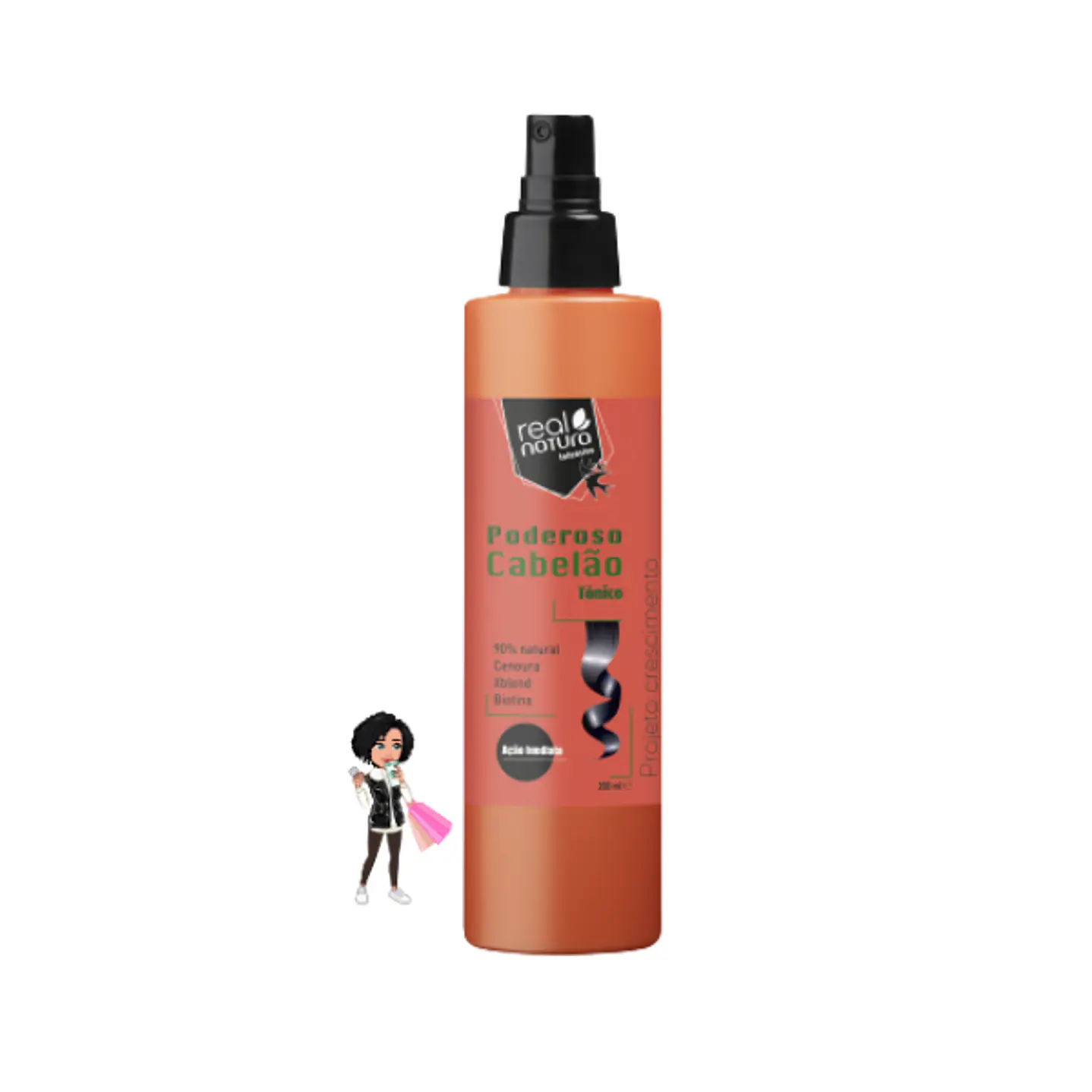 ✅Tónico crescimento Poderoso Cabelão Real Natura 200ml