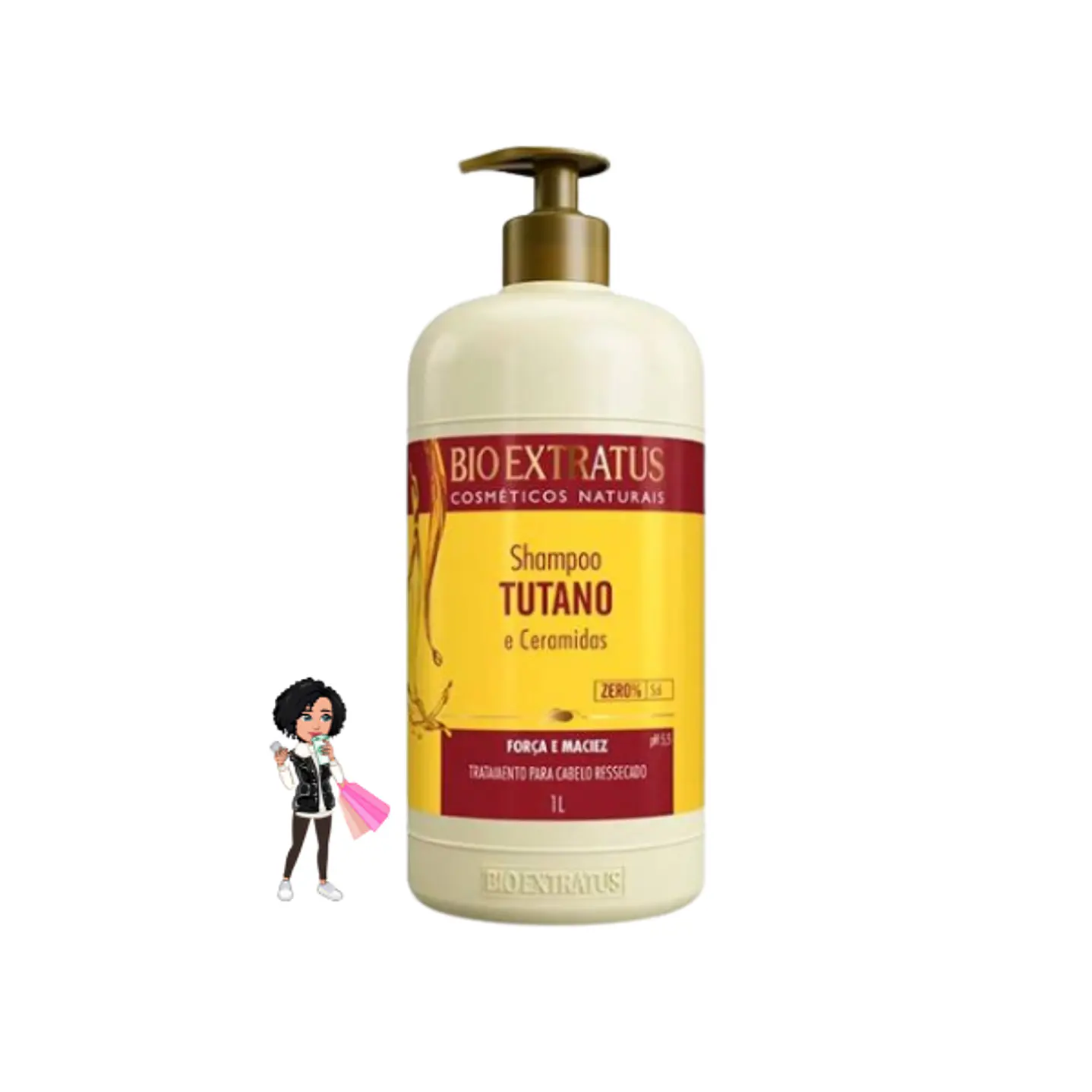 Shampoo Tutano Bio Extratus 1L – Cuidado Profundo para Cabelos Secos e Danificados