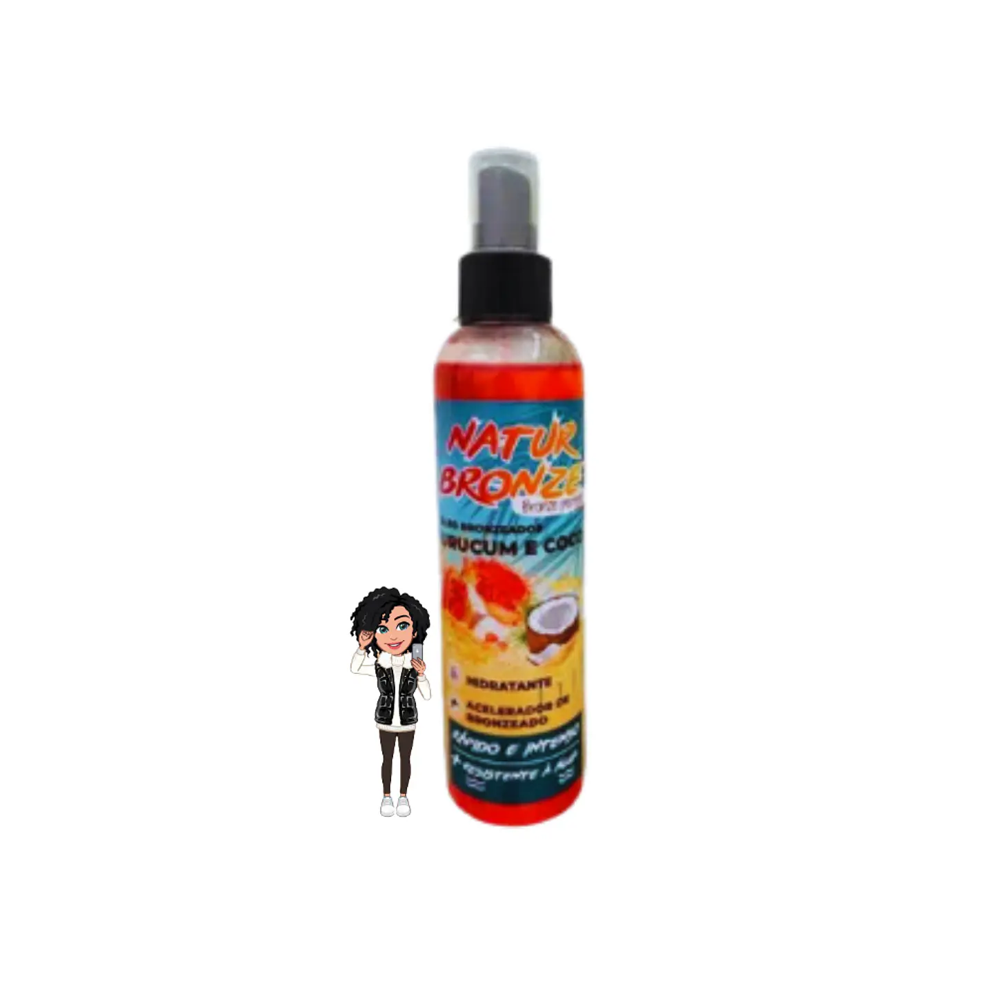 Óleo Bronzeador Natur Bronze - Urucum & Coco - Natuhair