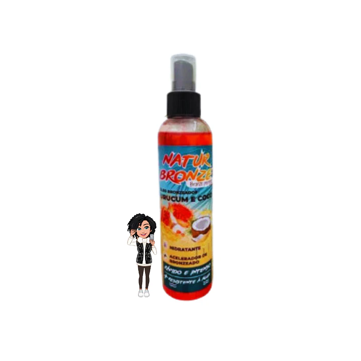 Óleo Bronzeador Natur Bronze - Urucum & Coco - Natuhair