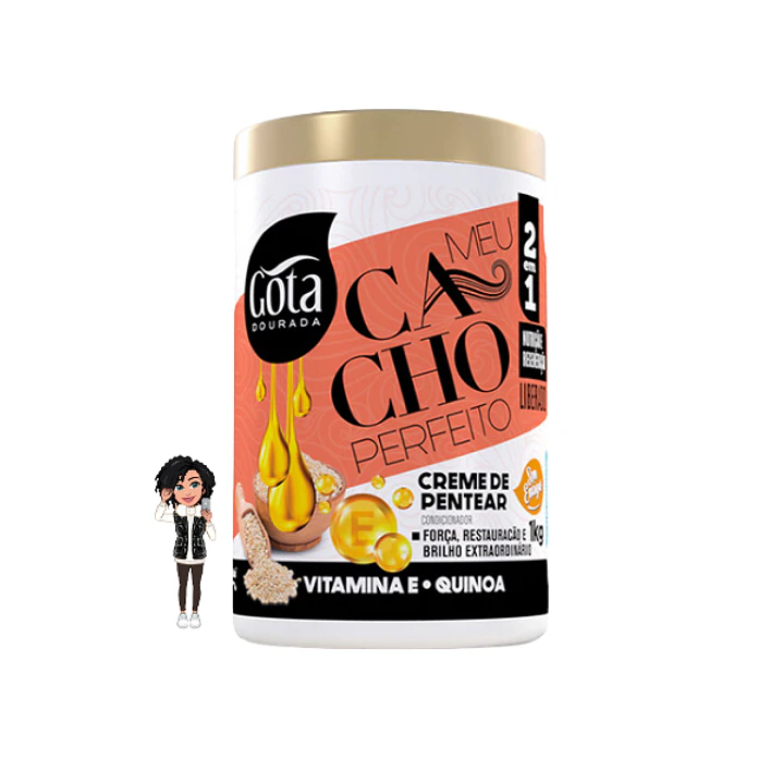 Creme de Pentear Meu Cacho Perfeito Quinoa – Gota Dourada 1kg