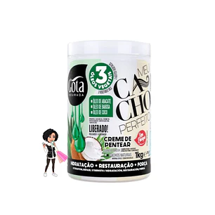 ✅Creme para Pentear Gota Dourada Abacate, Babosa & Coco -1kg