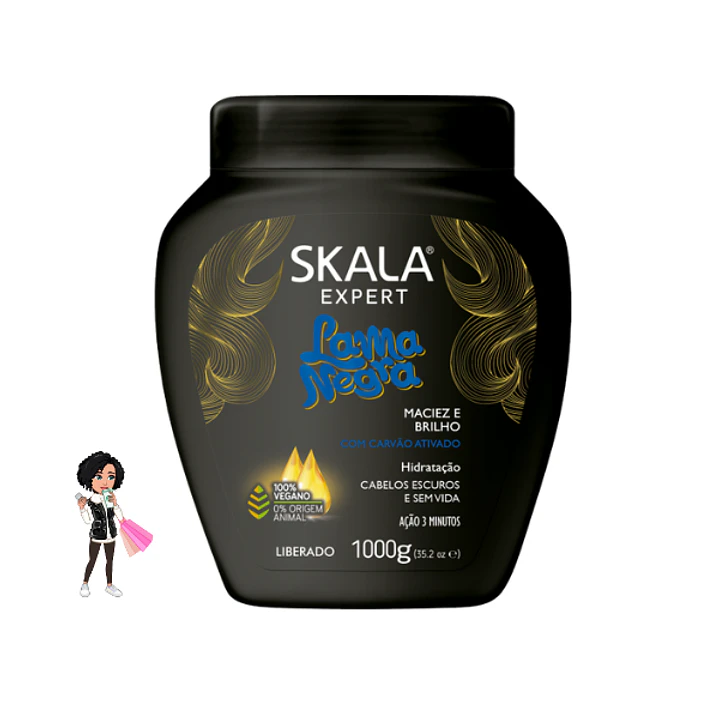 ✅Máscara Hidratação Nutrição Lama Negra Skala 1kg 