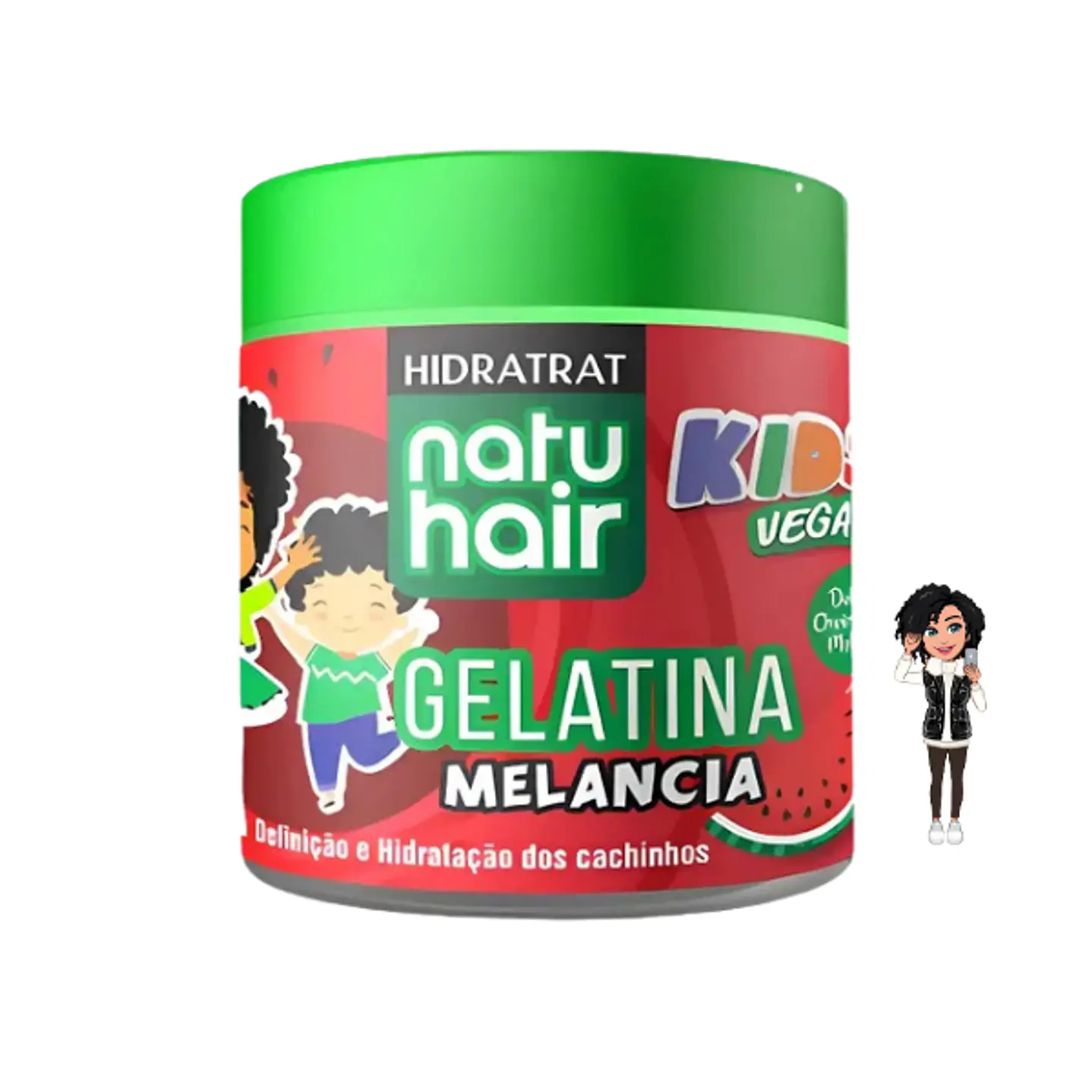 ✅Gelatina de Melancia kids Natuhair 500g