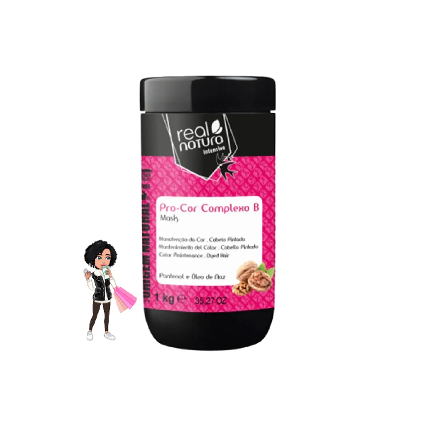 ✅Máscara pro cor complexo B Real natura 1kg 