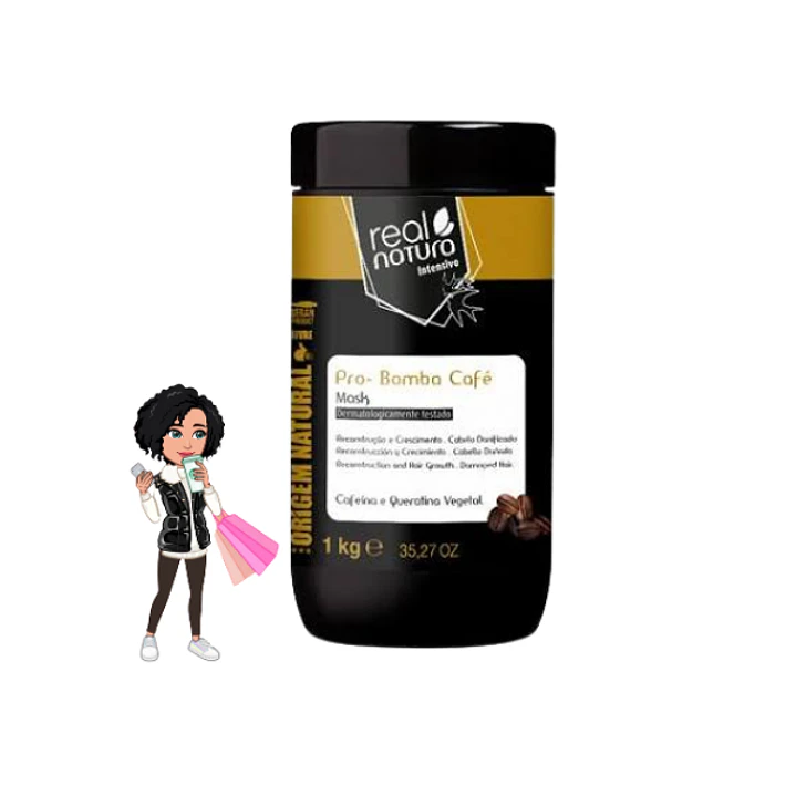✅Máscara pro Bomba Café Real natura 1kg 