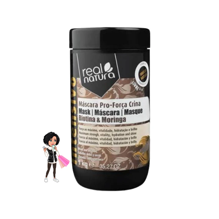 ✅Máscara pro Força Crina Real natura 1kg 