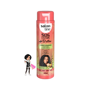 ✅Condicionador SOS Cachos + Brilho - Salon Line (300ml)