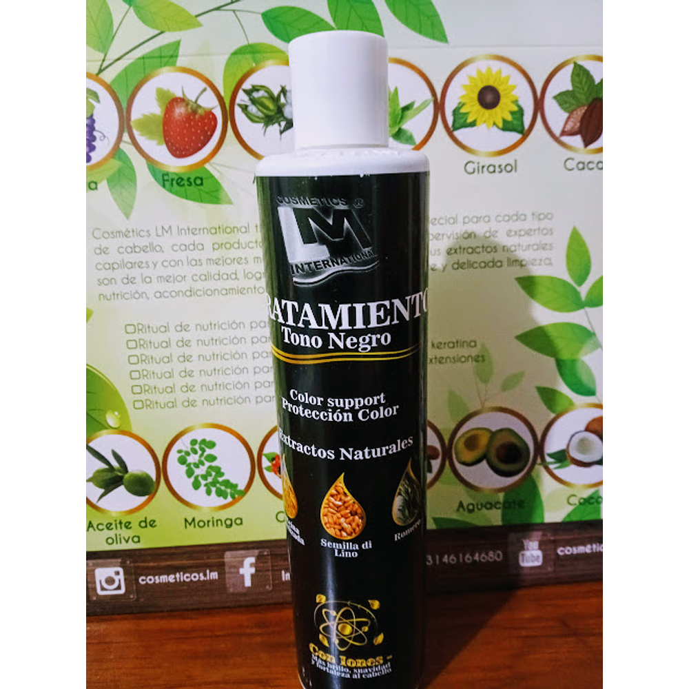 Tratamiento Tono Color Negro x340 ml.