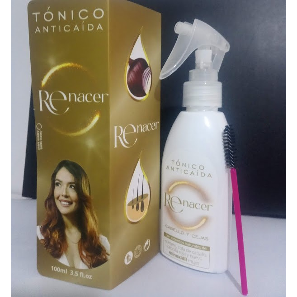Tónico Anticaída Renacer x 100 ml. (Para la Piel Cabelluda y Cejas)